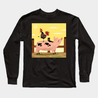 The Pig and The Rooster Long Sleeve T-Shirt